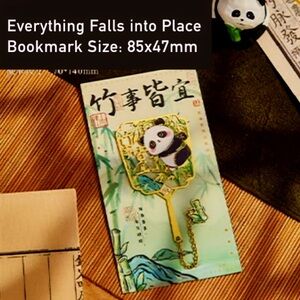 Panda Bookmark Set with Inspirational Quotes